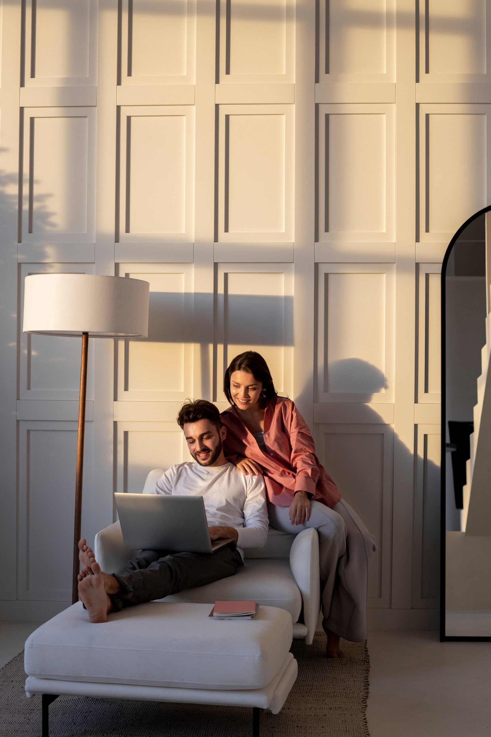 Person sitting by window